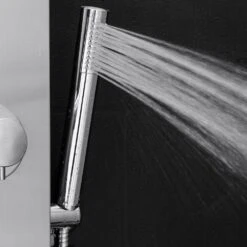 39 In. 2-Jet Easy Connect Shower Panel System In Stainless Steel With Rainfall Waterfall Shower Head And Shower Wand -Valpar Bathroom Shop 011e02e89976f5b9af7a7e44c2b22479 1800x1800