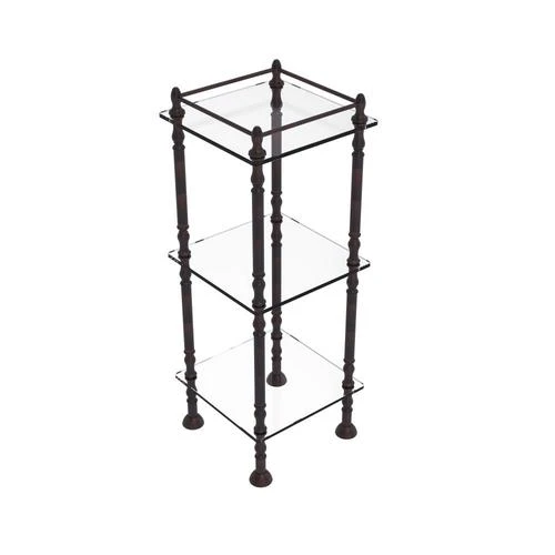 Allied Brass Three Tier Etagere With 14-in X 14-in Shelves In Venetian Bronze 3 Allied Brass Three Tier Etagere With 14-in X 14-in Shelves In Venetian Bronze