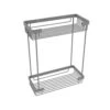 Allied Brass Double Tier Rectangular Toiletry Shower Basket In Matte Gray -Valpar Bathroom Shop 013895252812xl 1800x1800