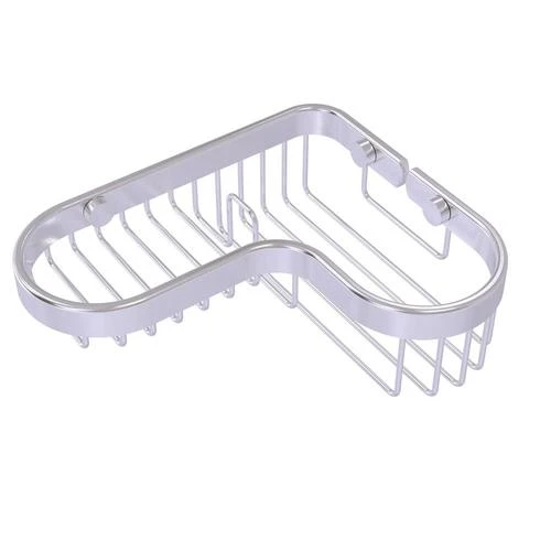 Allied Brass 1.9-in H Screw Mount Solid Brass Satin Chrome Hanging Shower Caddy 3 Allied Brass 1.9-in H Screw Mount Solid Brass Satin Chrome Hanging Shower Caddy