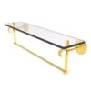Allied Brass Clearview Polished Brass 1-Tier Brass Wall Mount Bathroom Shelf