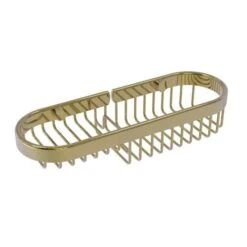 Allied Brass Combination Wire Basket In Unlacquered Brass