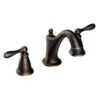 Moen Caldwell Mediterranean Bronze 2-Handle Widespread WaterSense Bathroom Sink Faucet With Drain -Valpar Bathroom Shop 026508262313 1800x1800