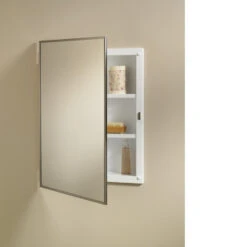 Jensen Styleline 16-in X 22-in Rectangle Recessed Mirrored Medicine Cabinet