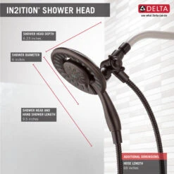 Delta In2ition Venetian Bronze 4-Spray Dual Shower Head 1.75-GPM (6.6-LPM) -Valpar Bathroom Shop 034449641067 05433063 1800x1800