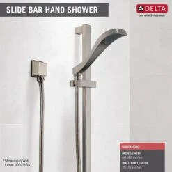 Delta Dryden Champagne Bronze 1-Spray Handheld Shower 1.75-GPM (6.6-LPM) -Valpar Bathroom Shop 034449642545 12168420 1800x1800