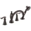 Valspar Delta Linden Venetian Bronze 2-Handle Residential Deck Mount Roman Bathtub Faucet With Hand Shower -Valpar Bathroom Shop 034449650236 1800x1800