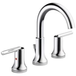 Delta Trinsic Chrome 2-handle Widespread WaterSense Bathroom Sink Faucet With Drain