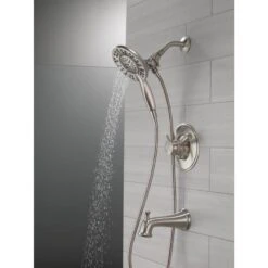 Delta Linden Stainless 1-Handle Bathtub And Shower Faucet -Valpar Bathroom Shop 034449820202 15769602 1800x1800