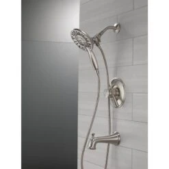 Delta Linden Stainless 1-Handle Bathtub And Shower Faucet -Valpar Bathroom Shop 034449820202 15769603 1800x1800