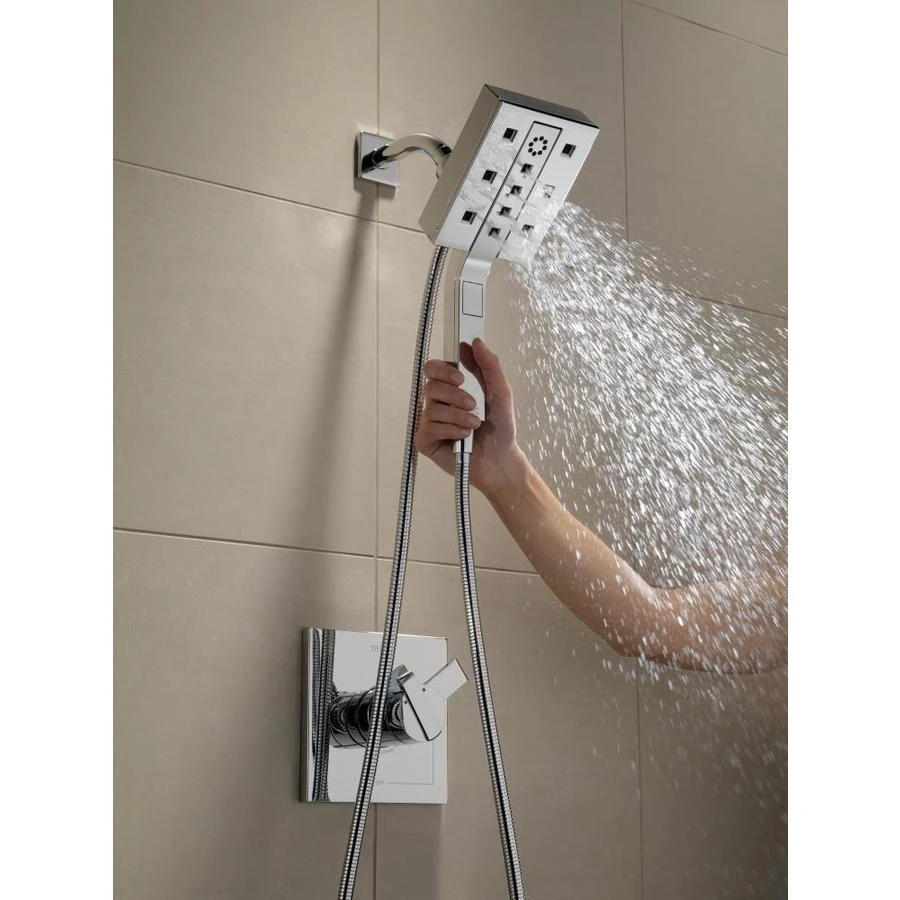 Delta In2ition H2Okinetic Chrome 4-Spray Dual Shower Head 2-GPM (7.6-LPM) 12 Delta In2ition H2Okinetic Chrome 4-Spray Dual Shower Head 2-GPM (7.6-LPM) - Image 10