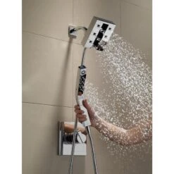 Delta In2ition H2Okinetic Chrome 4-Spray Dual Shower Head 2-GPM (7.6-LPM) 34 Delta In2ition H2Okinetic Chrome 4-Spray Dual Shower Head 2-GPM (7.6-LPM) -Valpar Bathroom Shop 034449827546 12330490 1800x1800