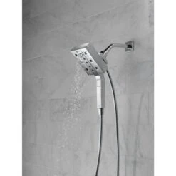 Delta In2ition H2Okinetic Chrome 4-Spray Dual Shower Head 2-GPM (7.6-LPM) 25 Delta In2ition H2Okinetic Chrome 4-Spray Dual Shower Head 2-GPM (7.6-LPM) -Valpar Bathroom Shop 034449827546 12330499 1800x1800