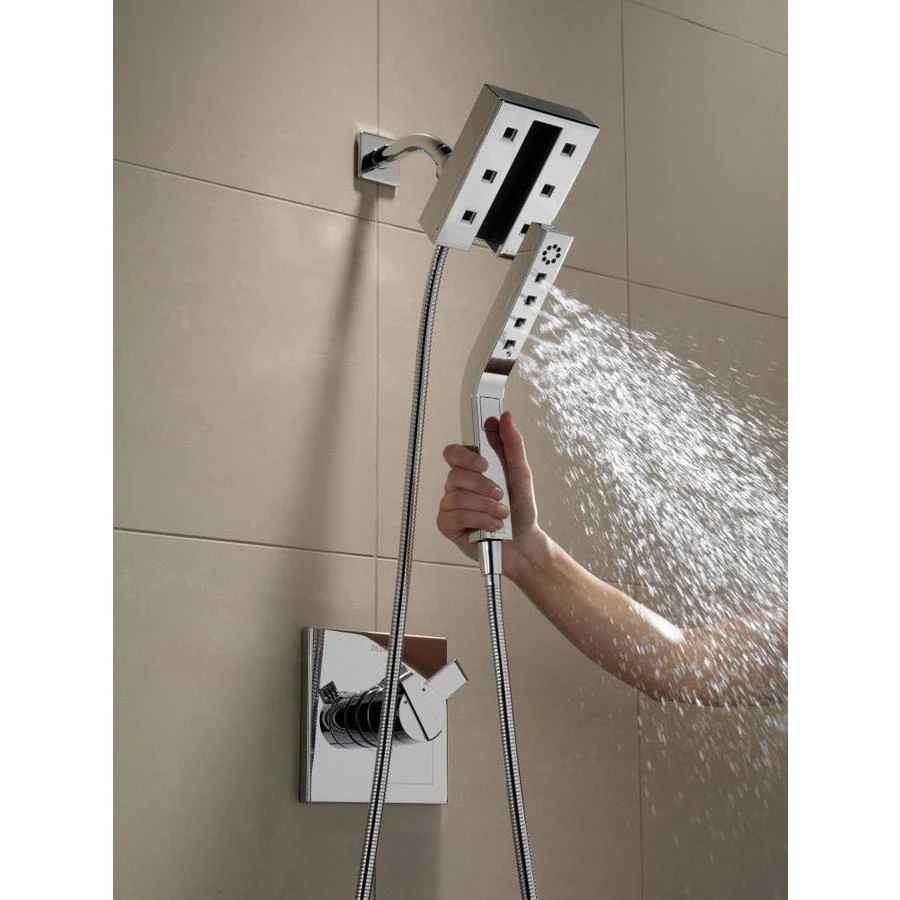 Delta In2ition H2Okinetic Chrome 4-Spray Dual Shower Head 2-GPM (7.6-LPM) 8 Delta In2ition H2Okinetic Chrome 4-Spray Dual Shower Head 2-GPM (7.6-LPM) - Image 6