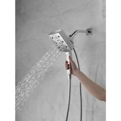 Delta In2ition H2Okinetic Chrome 4-Spray Dual Shower Head 2-GPM (7.6-LPM) 28 Delta In2ition H2Okinetic Chrome 4-Spray Dual Shower Head 2-GPM (7.6-LPM) -Valpar Bathroom Shop 034449827546 12330502 1800x1800