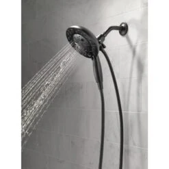 Delta Universal Showering Components Matte Black 5-Spray Dual Shower Head 1.75-GPM (6.6-LPM) -Valpar Bathroom Shop 034449838054 09944950 1800x1800