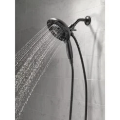 Delta Universal Showering Components Matte Black 5-Spray Dual Shower Head 1.75-GPM (6.6-LPM) -Valpar Bathroom Shop 034449838054 09944956 1800x1800