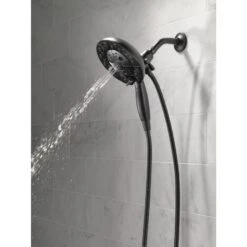 Delta Universal Showering Components Matte Black 5-Spray Dual Shower Head 1.75-GPM (6.6-LPM) -Valpar Bathroom Shop 034449838054 09944958 1800x1800
