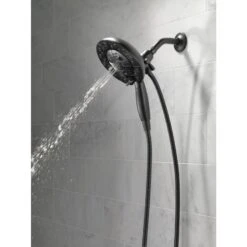 Delta Universal Showering Components Matte Black 5-Spray Dual Shower Head 1.75-GPM (6.6-LPM) -Valpar Bathroom Shop 034449838054 12168078 1800x1800