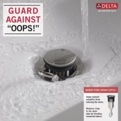 Delta Sandover Spotshield Brushed Nickel 2-handle Widespread WaterSense Bathroom Sink Faucet With Drain -Valpar Bathroom Shop 034449871082 10460574 1800x1800