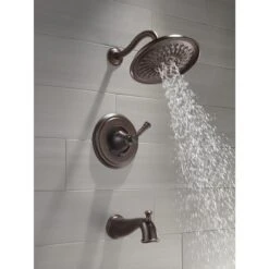 Delta Valdosta With H2Okinetic Technology Spotshield Brushed Nickel 1-Handle Bathtub And Shower Faucet With Valve 19 Delta Valdosta With H2Okinetic Technology Spotshield Brushed Nickel 1-Handle Bathtub And Shower Faucet With Valve -Valpar Bathroom Shop 034449877954 09884817 1800x1800