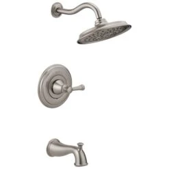 Delta Valdosta With H2Okinetic Technology Spotshield Brushed Nickel 1-Handle Bathtub And Shower Faucet With Valve 18 Delta Valdosta With H2Okinetic Technology Spotshield Brushed Nickel 1-Handle Bathtub And Shower Faucet With Valve -Valpar Bathroom Shop 034449877961xl 1800x1800