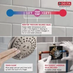 Delta Foundations Chrome 1-Handle Shower Faucet With Valve -Valpar Bathroom Shop 034449878708 10386458 1800x1800