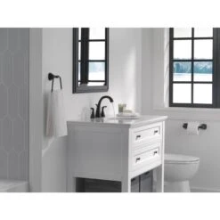 Delta Sandover Spotshield Brushed Nickel 2-handle Widespread WaterSense Bathroom Sink Faucet With Drain -Valpar Bathroom Shop 034449908603 10658272 1800x1800