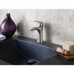 Pfister Jaida Brushed Nickel 1-handle Single Hole/4-in Centerset WaterSense Bathroom Sink Faucet With Drain -Valpar Bathroom Shop 038877604090 07800022 1800x1800