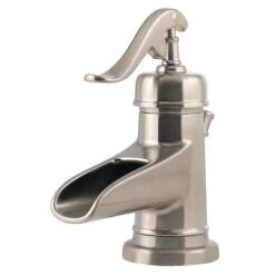 Pfister Ashfield Brushed Nickel 1-handle Single Hole/4-in Centerset WaterSense Bathroom Sink Faucet With Drain -Valpar Bathroom Shop 038877604373xl 1800x1800