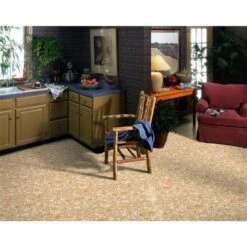 Armstrong Flooring Royelle 12-ft W Cut-to-Length Rockhill Multi Stone Look High-Gloss Finish Sheet Vinyl