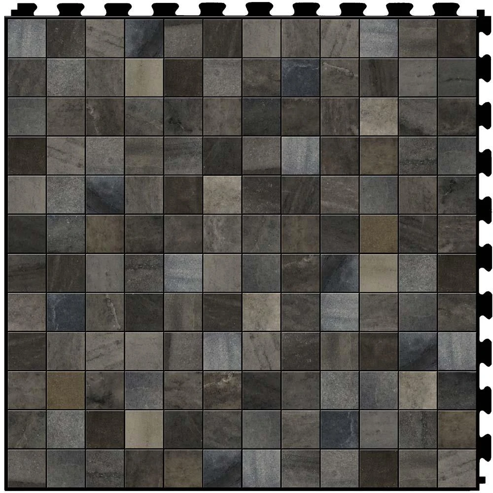 Perfection Floor Tile Master Mosaic Castle Stone/Satin 20-in X 20-in Water Resistant Interlocking Luxury Flooring (16.7-sq Ft) 4 Perfection Floor Tile Master Mosaic Castle Stone/Satin 20-in X 20-in Water Resistant Interlocking Luxury Flooring (16.7-sq Ft) - Image 2
