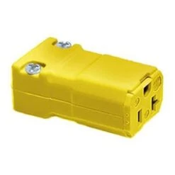 Hubbell 20-Amp-Volt Yellow 3-Wire Grounding Connector