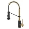 Single-Handle Pull-Down Kitchen Faucet With Dual Function Sprayhead In Spot Free Antique Champagne Bronze/Matte Black -Valpar Bathroom Shop 05245663a4852c83c030d23a80e33e77 1800x1800