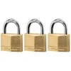 Master Lock 3-Pack 1.55-in Brass Keyed Padlock -Valpar Bathroom Shop 071649305856 1800x1800