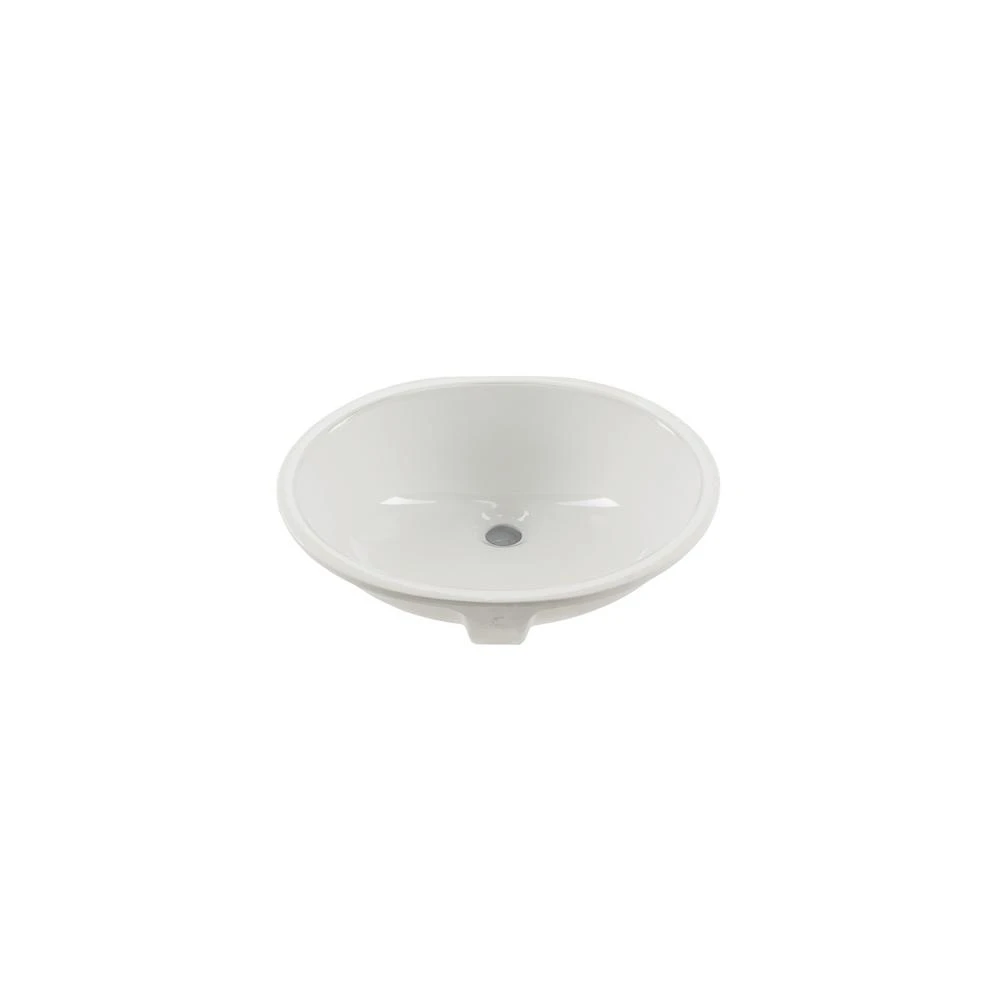 IPT Sink Company Oval Glazed Ceramic Undermount Bathroom Vanity Sink In White 6 IPT Sink Company Oval Glazed Ceramic Undermount Bathroom Vanity Sink In White - Image 4