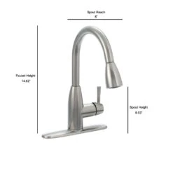 Fairbury Single-Handle Pull-Down Sprayer Kitchen Faucet In Stainless Steel -Valpar Bathroom Shop 0be302c3ed5bb1f20dfd75aadc4243bb 1800x1800