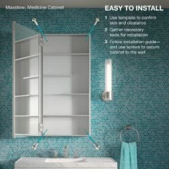 Maxstow 20 In. X 24 In. Frameless Surface-Mount Aluminum Medicine Cabinet -Valpar Bathroom Shop 0c94be6aee65748435562fbf8f326c3b 1800x1800