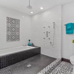 Black Matte 2 In. Hexagon Porcelain Mosaic -Valpar Bathroom Shop 100782390 ugc1 1800x1800