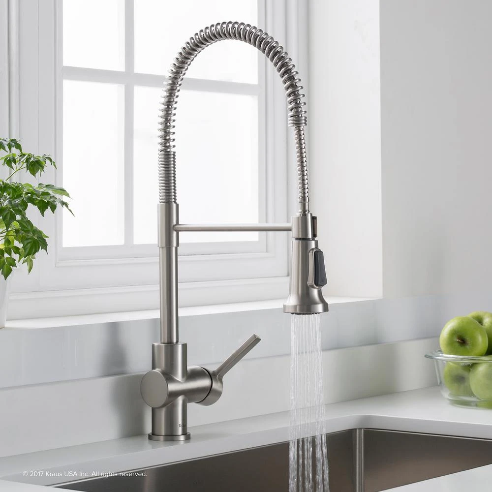 Britt Single Handle Commercial Kitchen Faucet With Dual Function Sprayhead In All-Brite Spot Free Stainless Steel Finish 14 Britt Single Handle Commercial Kitchen Faucet With Dual Function Sprayhead In All-Brite Spot Free Stainless Steel Finish - Image 12