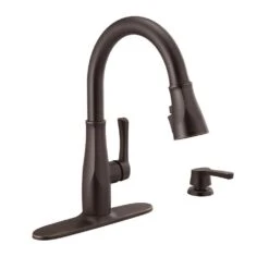Owendale Single-Handle Pull-Down Sprayer Kitchen Faucet With ShieldSpray Technology In Champagne Bronze 21 Owendale Single-Handle Pull-Down Sprayer Kitchen Faucet With ShieldSpray Technology In Champagne Bronze -Valpar Bathroom Shop 11899239cb2bbbbde228588c02429855 1800x1800