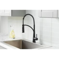 Brenner Commercial Style Single-Handle Pull-Down Sprayer Kitchen Faucet In Oil Rubbed Bronze Finish -Valpar Bathroom Shop 1232de5211bdd63118c979f679986df9 1800x1800
