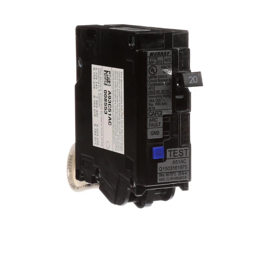 20 Amp 1 In. Single-Pole Combination AFCI Circuit Breaker 5 20 Amp 1 In. Single-Pole Combination AFCI Circuit Breaker - Image 3