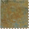 Perfection Floor Tile Stonecreek Collection Imperial Gold/Satin 20-in X 20-in Water Resistant Interlocking Luxury Flooring (16.7-sq Ft) -Valpar Bathroom Shop 14864551 1800x1800