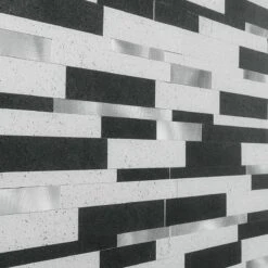 Bond Tile Easy Luxe Metalway Gray 11.81 In. X 11.81 In. SPC Peel And Stick Tile (0.96 Sq. Ft. / Sheet) -Valpar Bathroom Shop 159d4745 155f 49cd ad81 82a8685f5392.0e6424a0a4aa83b70be680659c30122c 1800x1800