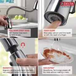 Mateo Single-Handle Pull-Down Sprayer Kitchen Faucet With ShieldSpray Technology In Arctic Stainless -Valpar Bathroom Shop 17228b488143a000e3b4088e4f0e8690 19c2ac0c 308e 485f 96b4 f76c15120578 1800x1800
