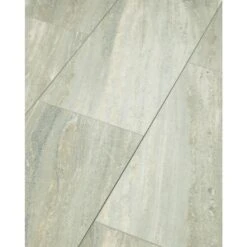 Shaw 8-Piece 12-in X 24-in Limestone Interlocking Vinyl Tile