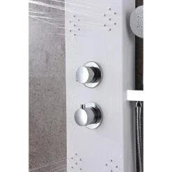 ANZZI Swan White 6-Spray Shower Panel System (Valve Included) -Valpar Bathroom Shop 191042003521 09063691 1800x1800