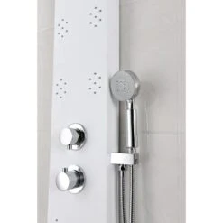 ANZZI Swan White 6-Spray Shower Panel System (Valve Included) -Valpar Bathroom Shop 191042003521 09063693 1800x1800