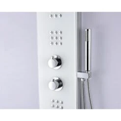 ANZZI Veld White 2-Spray Shower Panel System (Valve Included) -Valpar Bathroom Shop 191042003675 09063925 1800x1800